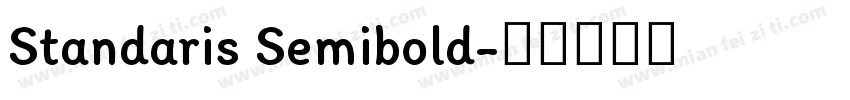 Standaris Semibold字体转换